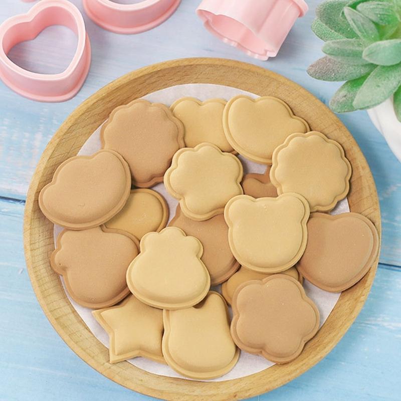 10 шт. Пластиковые формочки для печенья, мастики, штампы для печенья с мультяшным узором, вырезки для сахарных тортов, закусок