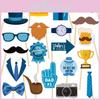 Fathers Day Party Decorations With Paper Photo Props For Event Celebration And