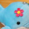 10cm Whale Plush Pendant PP Cotton Filling Cute Cartoon Animal Doll Plush Toy Ornament Colorful Stuffed Sea Animal Plush Doll Keychain Kids Girl Gift