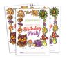 Darling Souvenir Multicolor Birthday Invitation Card Printable Elegant Fill or Write In Blank Party Invites 28 Pcs 5 X 7