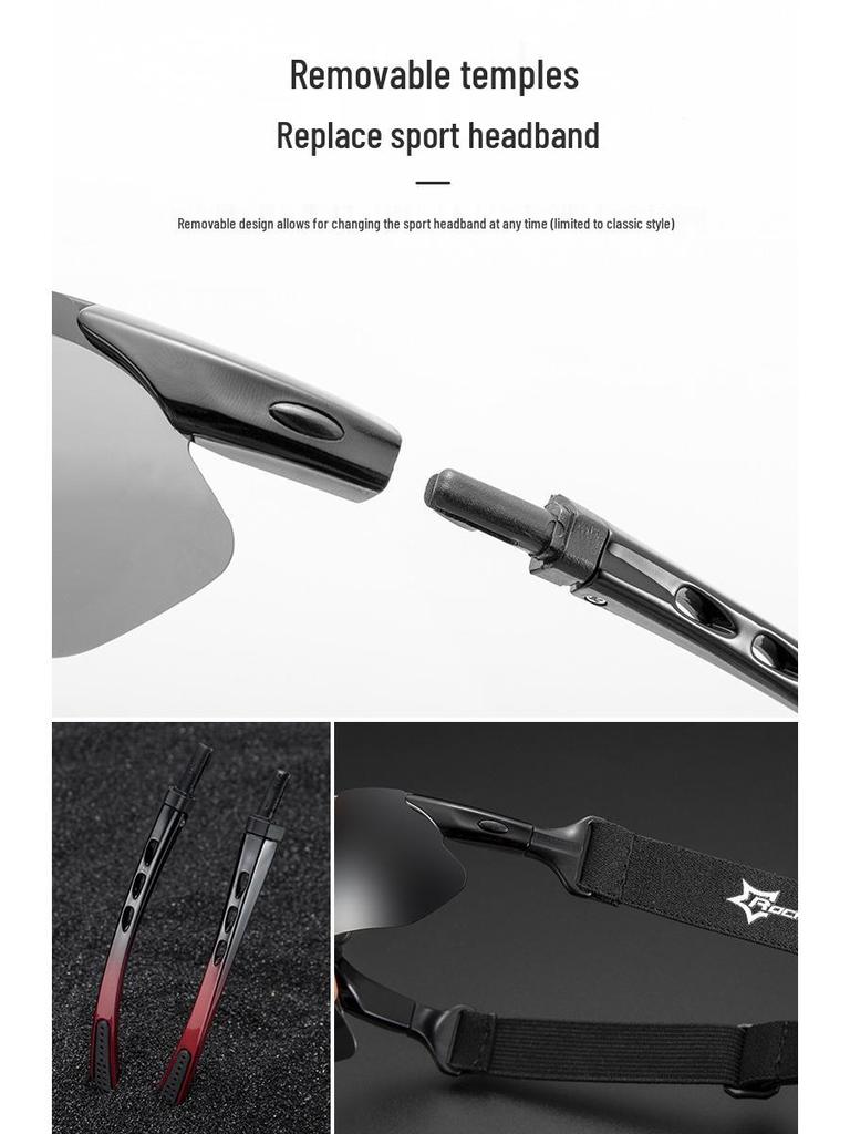 Классические поляризационные велосипедные очки ROCKBROS для мужчин и женщин, для занятий спортом на открытом воздухе, с оправой для миопии 0089