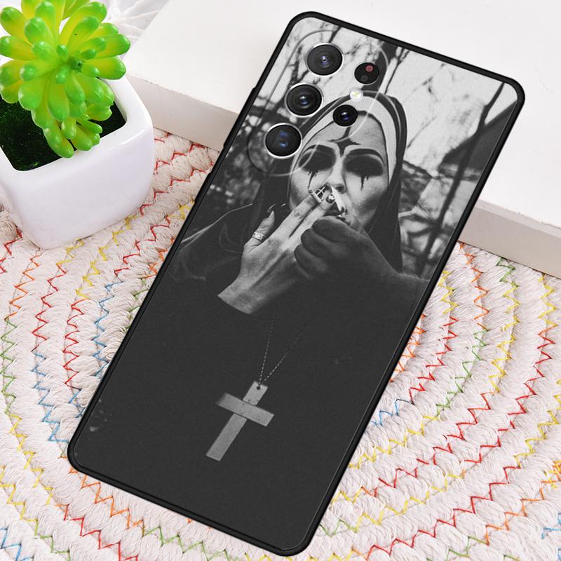 Чехол из ТПУ для телефона "Сестра-монахиня" для Samsung Galaxy note 10 pro S26 S25 S24 S23 S22 Ultra Plus S21 FE S20 Ударопрочный чехол