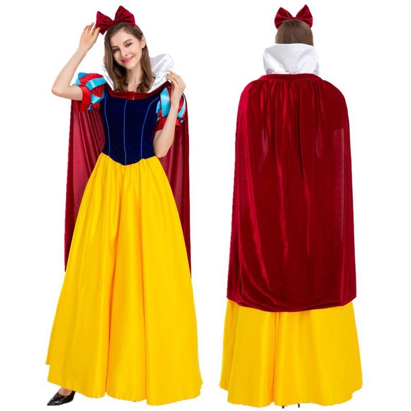 Halloween Snow White Dress Cinderella Costume Adult Stage Play Performance Outfit