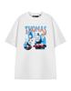 Thomas and Friends White Homage Short Sleeved T-Shirt Mens