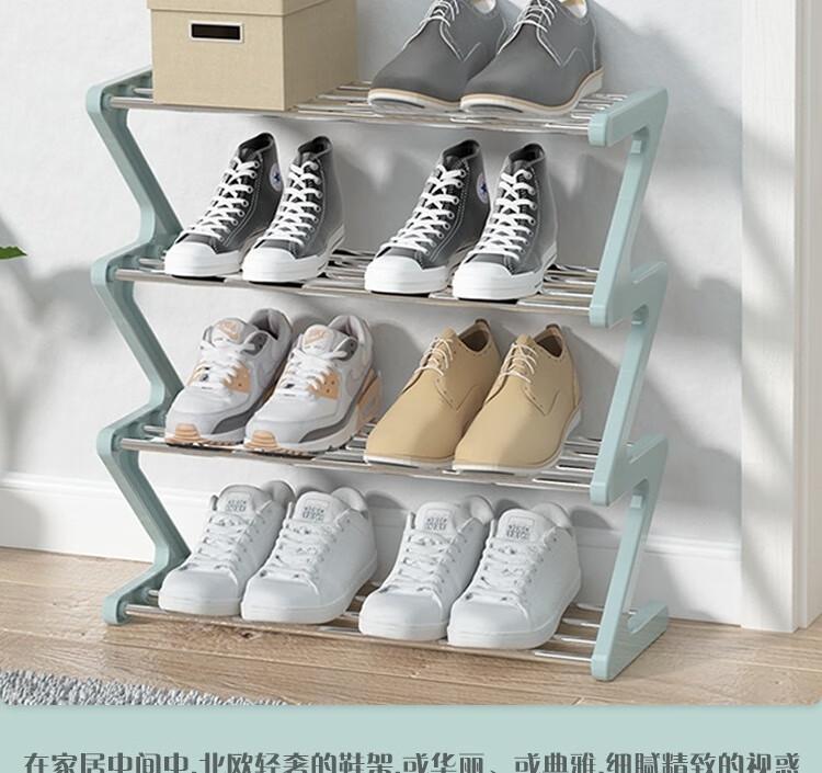Shoe rack, simple shoe cabinet, dormitory, small household rental room, entrance shoe storage rack, multi-layer movable shoe rack