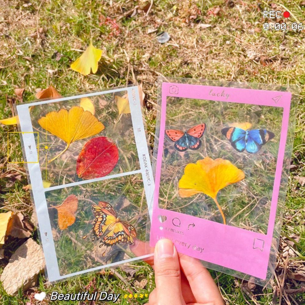 DIY Materials Dried Flower Stickers Pressed Flower Flower Page Bookmark Book Lovers