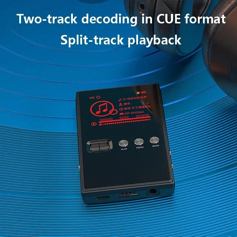 Портативный HIFI Музыкальный Плеер DSD256 24БИТ 192кГц Декодирование без потерь Музыкальный Walkman MP3 Расширение памяти 128 ГБ Воспроизведение с декодированием CUE