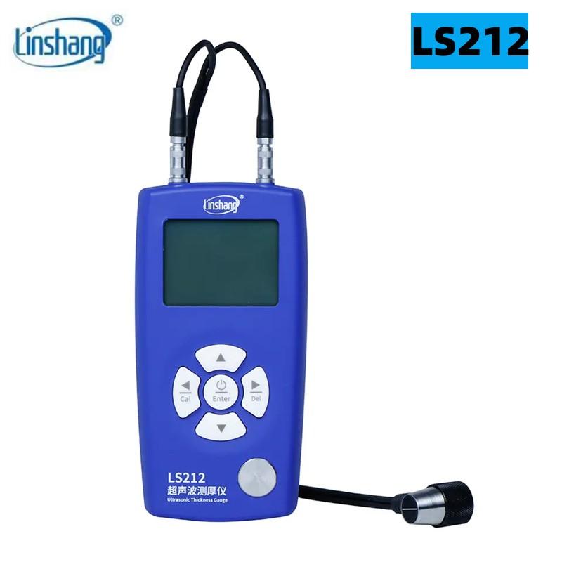 Linshang LS212 Цифровой УЗ-толщиномер Ультразвуковой толщиномер Разрешение 0,001 мм для Стекла Металла Пластика Керамики