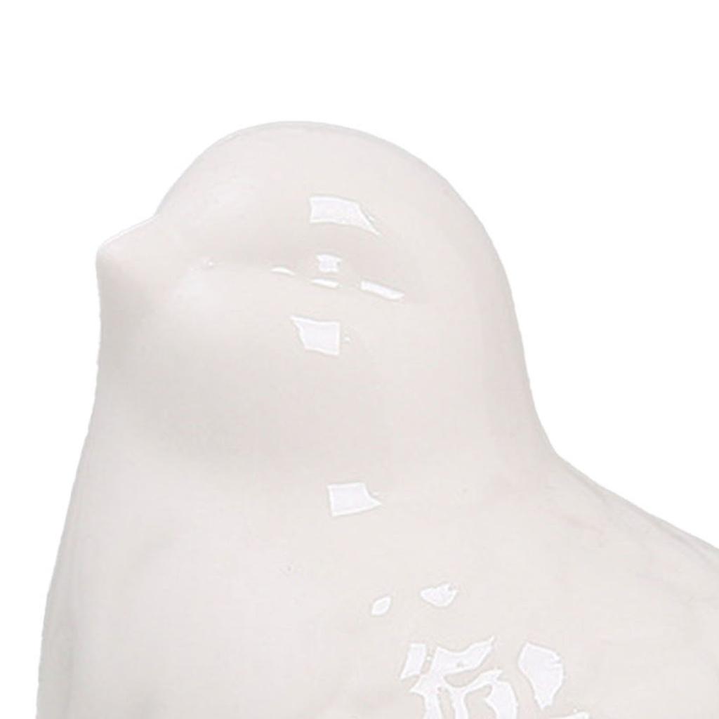 Милая керамическая фигурка птицы, современная простая фигурка птицы для гостиной, домашний декор, белая