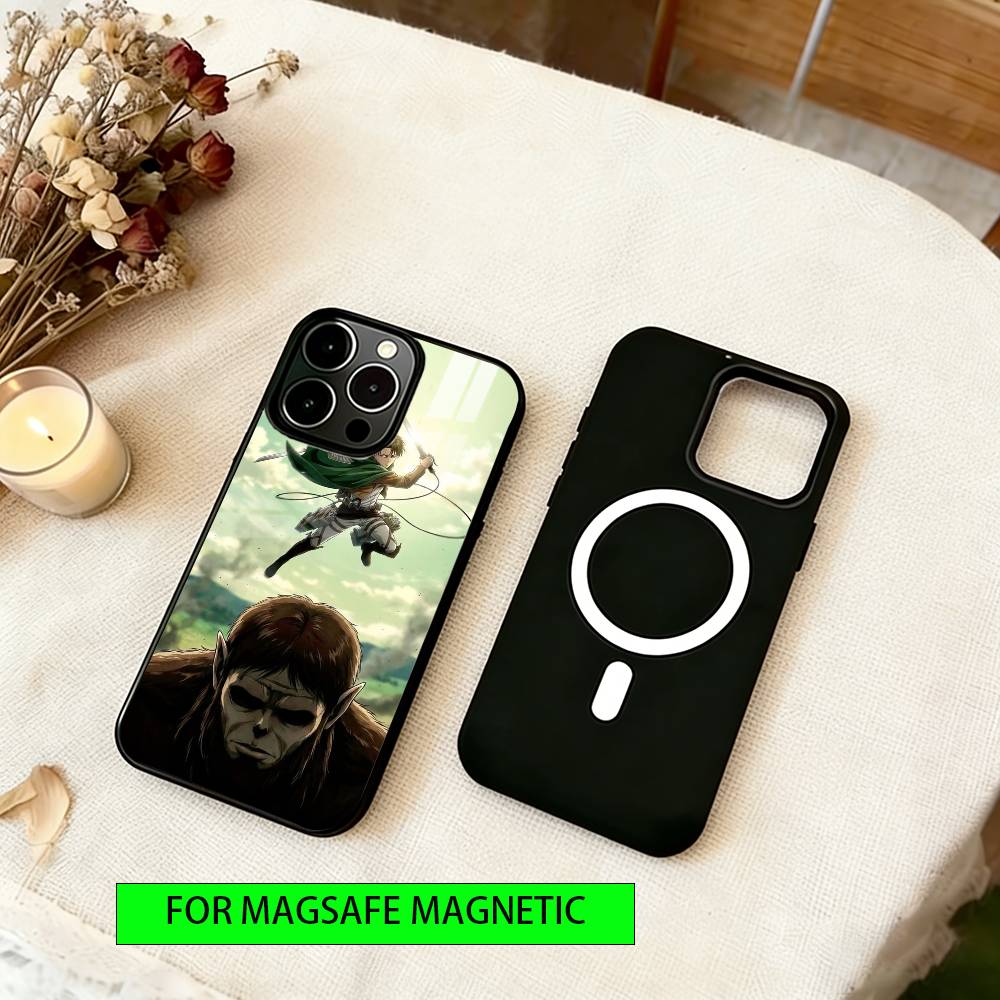 Чехол для телефона Леви Аккерман Для iPhone17,16,15,14,13,12,11 Plus,Pro Магнитный Для Magsafe Беспроводная зарядка