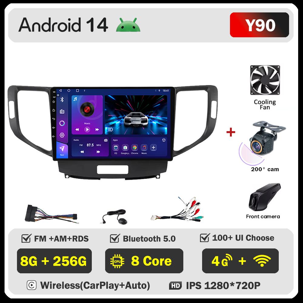 Для Honda Spirior Accord 8 Acura TSX 2008 2009 2010 2011 2012 Carplay Android auto Радио Интеллектуальная система GPS Навигация Wifi
