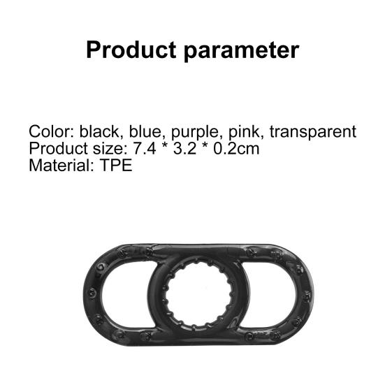 Кольцо для пениса Удобное эластичное кольцо для члена из ТПЭ для мужчин