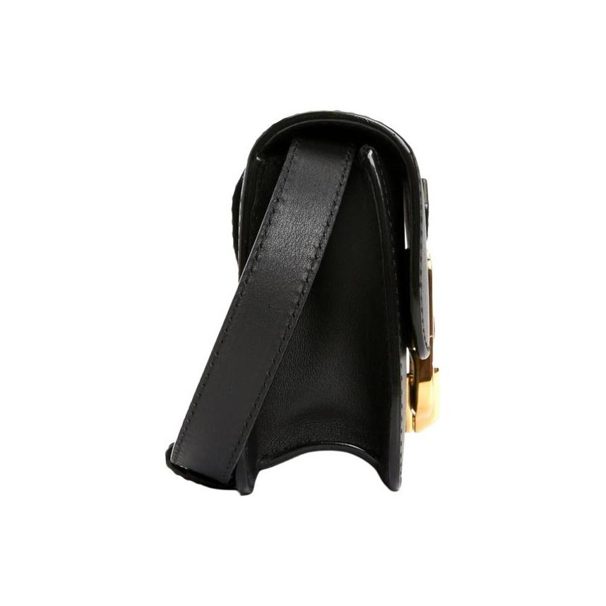 Bally Кожаная сумка-клатч через плечо Поясная сумка Женские сумки Черная JANELLE-S-30