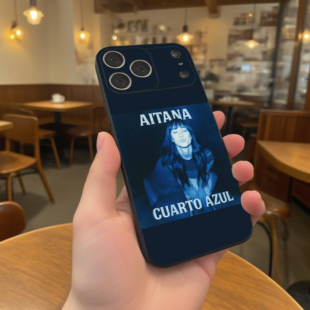 A-Aitana CUARTO AZUL Phone Case For iPhone 17,16,15,14,13,12,11,Pro,XS,Max,XR,Plus,E,SE4,Mini Black Soft Cover