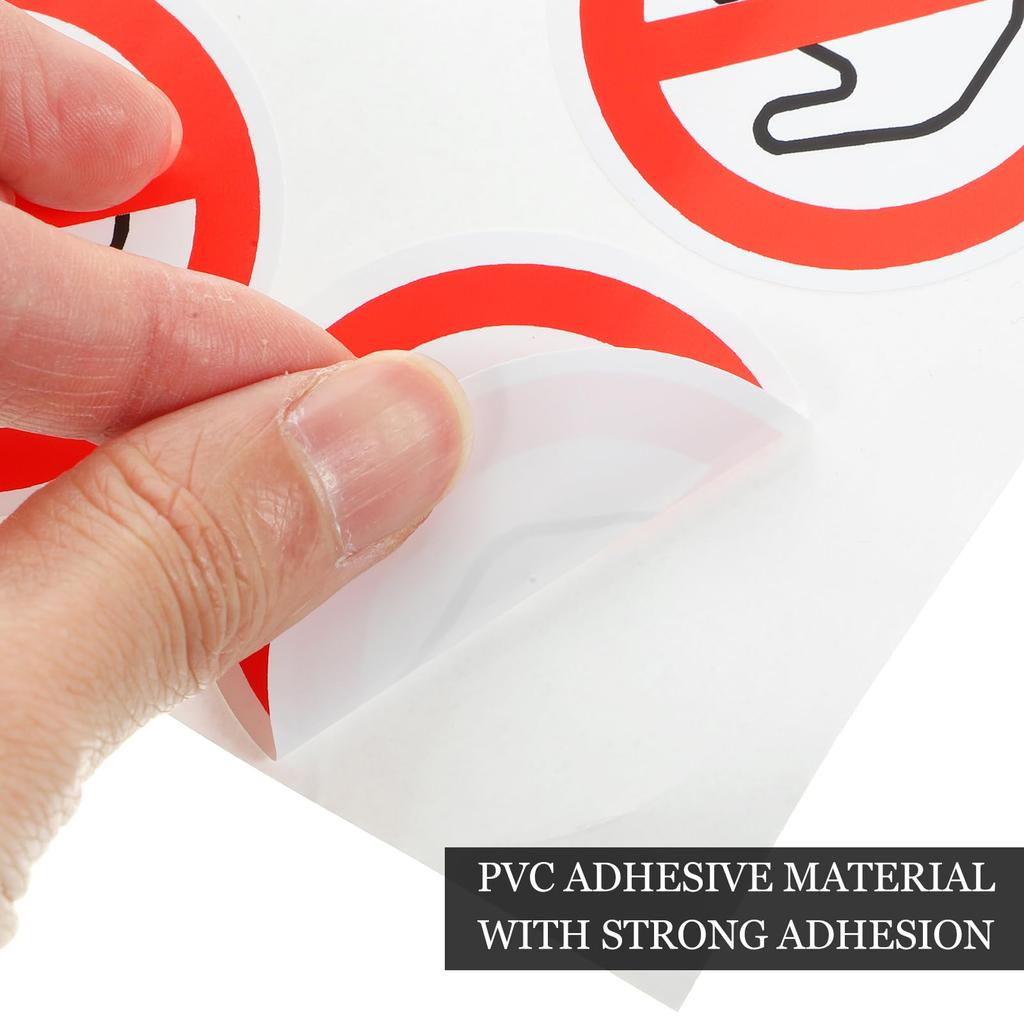 Sewrroro этикетка предупреждающая виниловая наклейка отклеивающаяся наклейка маленькая табличка не трогать автомобиль наклейка наклейка опасность, не трогать наклейка стоп клейкая виниловая наклейка