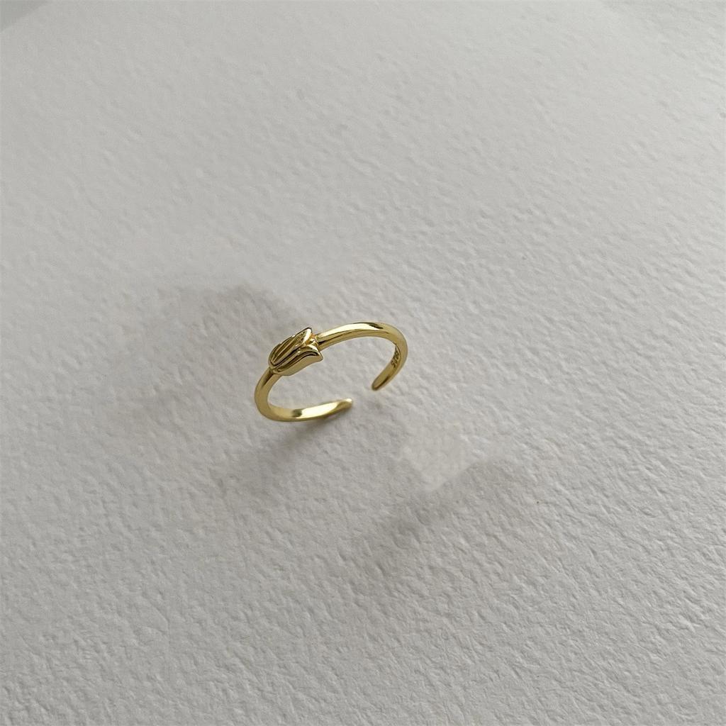 925 стерлингового серебра простое открытое кольцо женское регулируемое нишевое дизайн ins кольцо индивидуальность тренд холодное ювелирное изделие