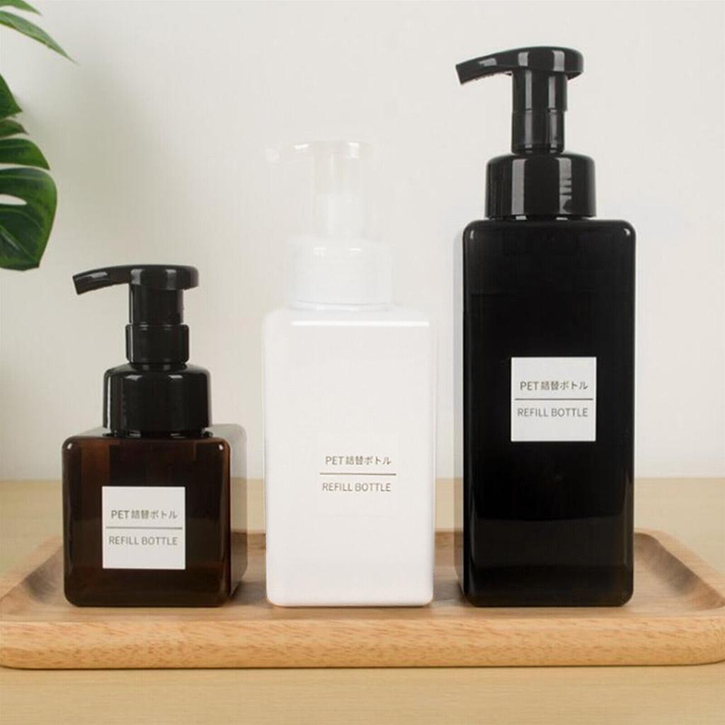 1 шт. PETG пластиковый дозатор для пенящегося мыла, лосьон, бутылка с насосом для шампуня 250/450/650 мл