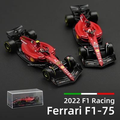 Ббураго 1:43 Ferrari 2022 F1-75 №16 Формула-1 Автомобиль Литая Модель Коллекционная Модель Гоночные Игрушки Акриловая Коробка