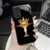Чехол для Samsung Galaxy A52 A52S A72 A73 A53 A33 5G Модный Чехол с Буквами Жесткий Закаленный Стеклянный Задний Корпус с Мягким Краем Защитный