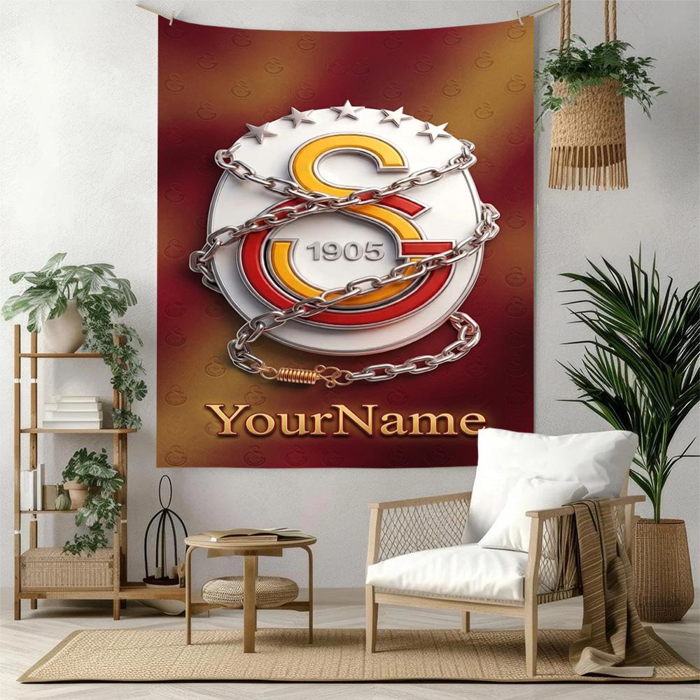 Galatasaray Custom Your Name Wall Decor Tapestry Art For Pet Memorial Birthdaywedding Party Backdrop Family Gift