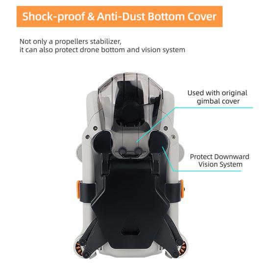 Держатель пропеллера Противоударный устойчивый к царапинам мягкий силиконовый фиксатор пропеллера дрона для Mini 3 Pro
