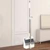 Long Handle Broom with Dustpan 180-Degree Bristles Angle Adjustment Stiff Set Buckle Type Broom