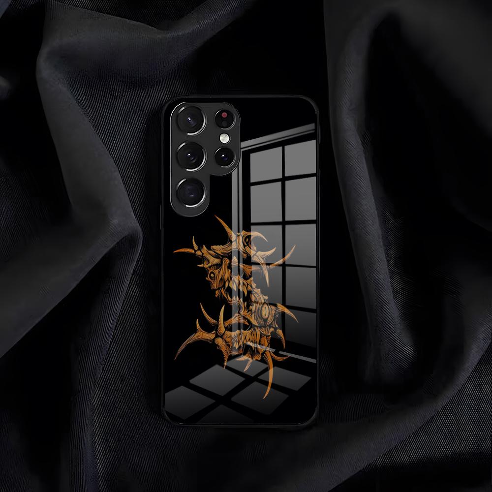 Чехол для телефона Sepultura Для Samsung S26 S25 Edge S24 S23 S22 S21 S20 Ultra Plus FE Стеклянная крышка