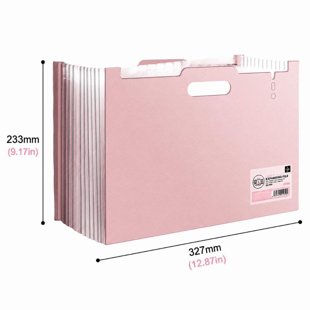 A4 Accordion Document Organizer Vertical Test Paper Storage Bag  Summer Outdoor