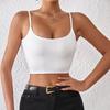 Casual Double Layered Tank Top U Neck Crop Tops Women Summer Camis Solid Color Camisole Fashion Tube Female Sleeveless Cropped Vest Y2K Clothes