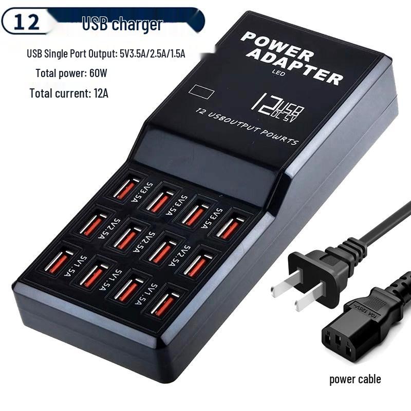 Многопортовая USB-зарядная станция: Быстрое настольное зарядное устройство с 10, 20 или 50 портами для телефонов