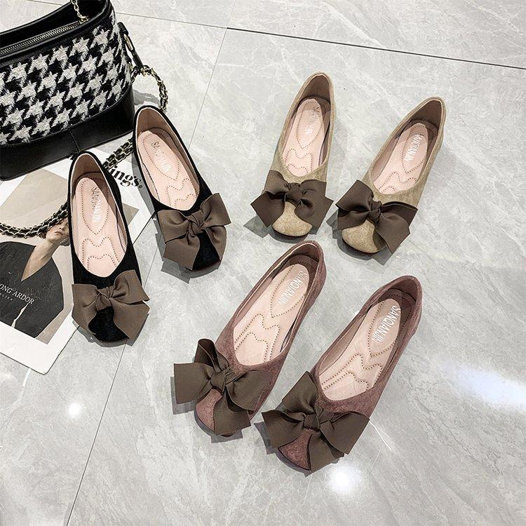 Модные женские туфли на плоской подошве с квадратной головкой, модные женские туфли с бантом, удобные повседневные туфли на лето с мелким носком 2024 года