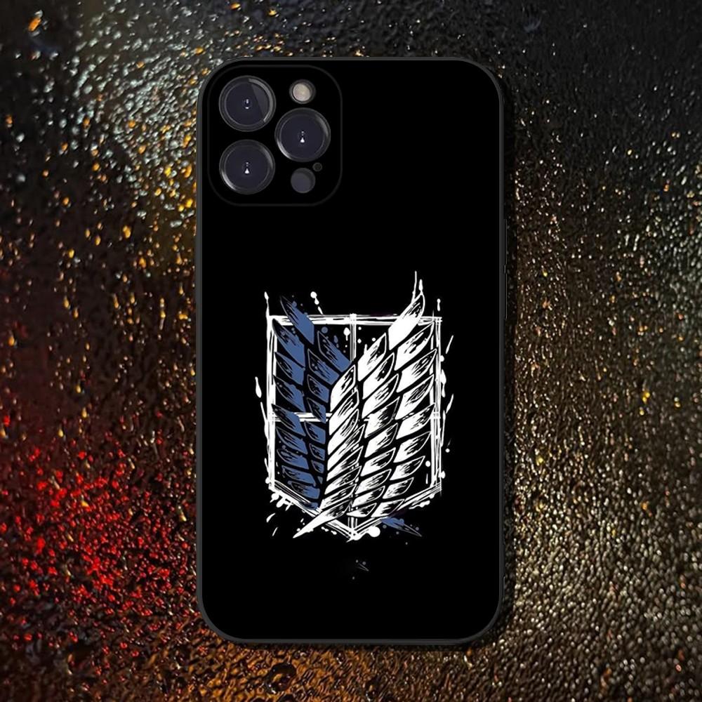 Чехол для телефона Attack on T-Titan Микаса для iPhone 16,15,14,13,12,11 Plus,Pro Max,XS,X,XR,SE,Mini,8,7, Мягкий силиконовый черный чехол