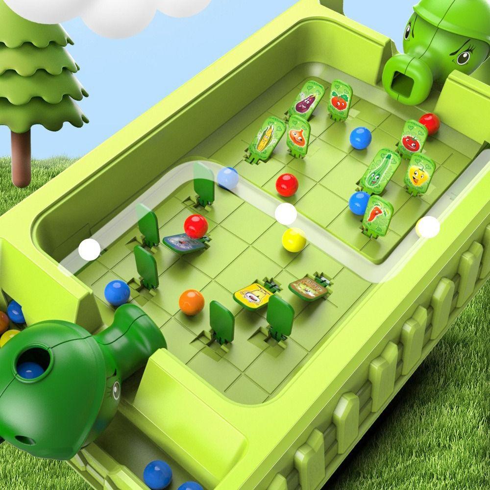 Table Top Design Double Pinball Machine 20/40/60pcs Beads Battle Game Children's Toy