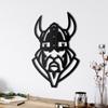 Viking Warrior Decor, Metal Viking Decor, Metal Wall Art, Viking Silhouette, Nordic Mythology Art, Metal Wall Hangings, Interior Decoration