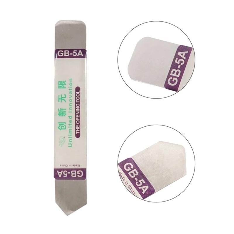 5PCS Flat Spudger Soft Thin Opening Pry Tool Metal Bar Opener for Mobile Phone Broken Screen Glue Removal Opening Tools