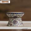 Ru Kiln Interlock Branch Lotus Decoration Tea Separator Infusor Antique Tea Strainer Dispenser Tea Maker Tea Filter Drinkware