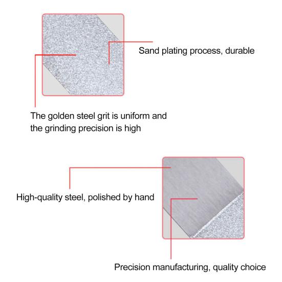 Пилочка для ногтей, двухсторонняя, устойчивая к истиранию, износостойкая, из нержавеющей стали, шлифовальный инструмент для ногтей