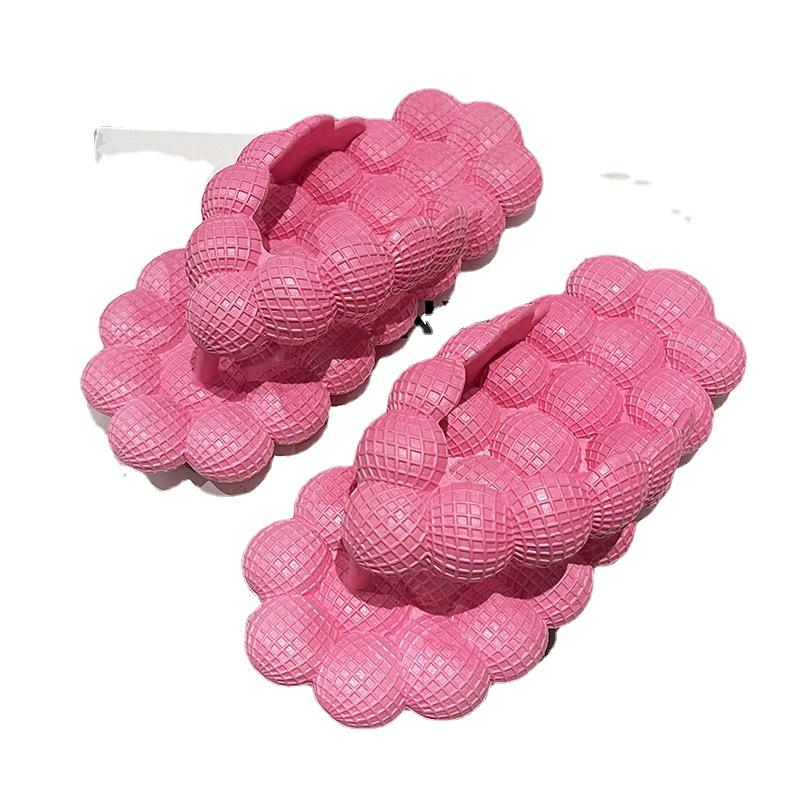 2024 Женские летние шлепанцы, уличные тапочки, мягкие, ПВХ, для девочек, арахисовые массажные шлепанцы, женские модные сандалии-пузыри