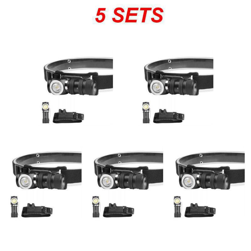 LED Flashlight Built-in Battery TYPE-C Rechargeable Portable Strong Light Multi-function With Magnet Pen Clip Headlight