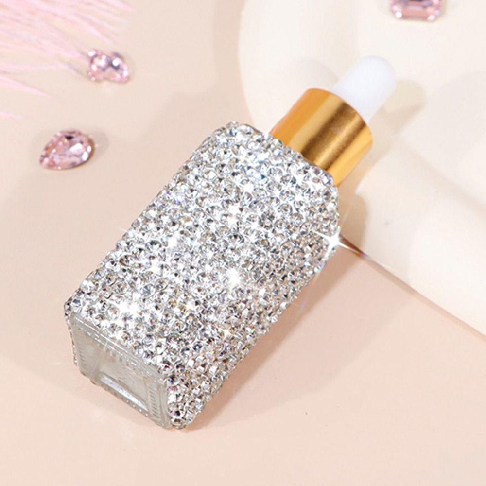 Изысканные блестящие стразы Пустая бутылочка Креативные BlingBling Мини-бутылочки с пипеткой Хрустальные 5 мл Флаконы-контейнеры для эфирных масел
