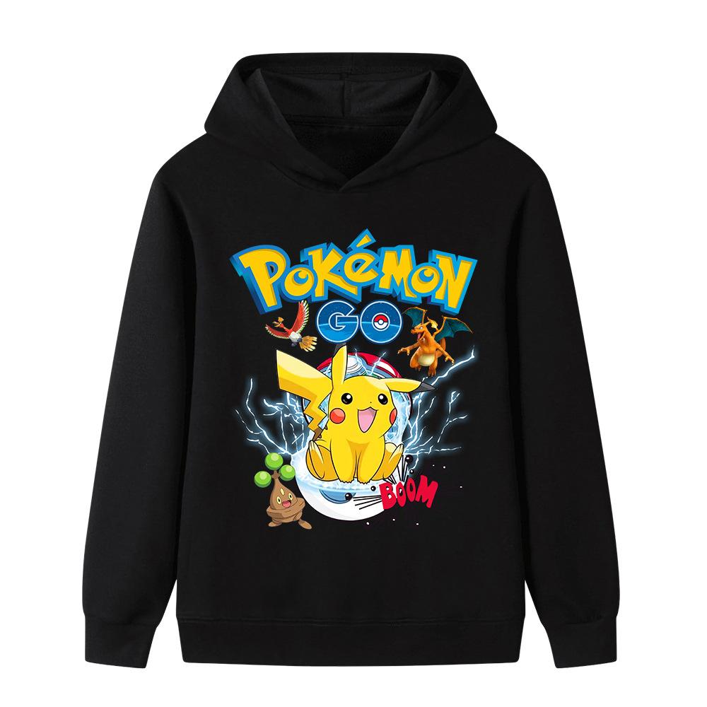 Autumn Kids Pullover Hoodie, Colorful Fantasy Monster Cartoon Group Graphic Print, Comfortable Material, Great Clothes for School And Outdoor Trips