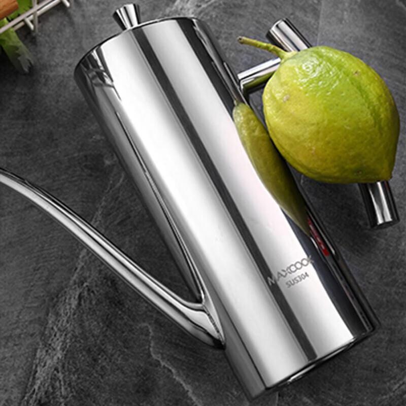 Maxcook (Maxcook) Oil Dispenser, 304 Stainless Steel Oil Bottle, Wide Mouth 500ml, Large Capacity Condiment Bottle, Leak-Proof MCPJ636