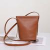 Mobile Phone Bag High-end Fashionable Leather Small Bag for Women Casual Crossbody Bucket Bag
