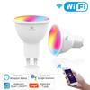 GU10 5W 95-265V Tuya Smart Bulb Voice Control  Wifi LED RGB Lamp Dimmable LED Light Bulb Alexa Google Home Yandex Alice