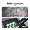 RVGH1 Car Leather Men's Short Purse Coin Credit Card Holder Wallet Sticker For KIA Stonic Picanto Sorento Stinger Spectra Carens