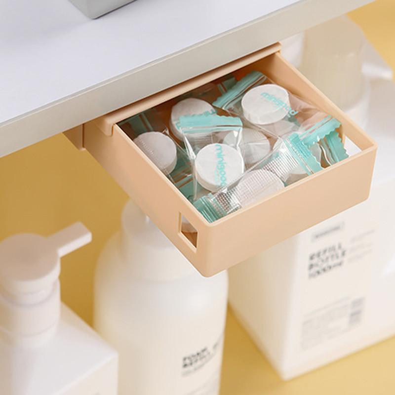 Кухонная утварь Компактный ящик для хранения Офисный стол Скрытое хранилище Небольшой ящик в стиле ящика Коробка для хранения без гвоздей