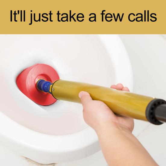 Yousheng Toilet Unclogger Plunger Технология распыления высокого давления Многоразовый инструмент для устранения засоров в туалете, ванной, душевой кабине