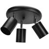 GU10 Ceiling Spotlight Holder 3 Head Rotating Lamp Base Fixture for Bedroom Dining Room Shopping