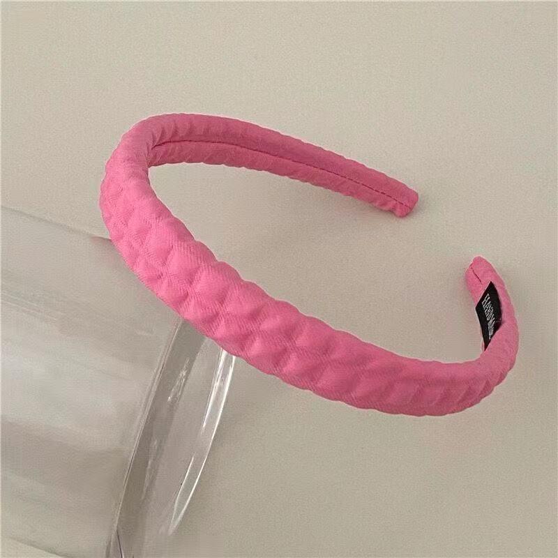 Конфетный цвет Высокая корона Повязка на голову для умывания лица с губкой Узор повязки для волос