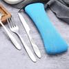 Cutlery Storage Bag Tableware Cloth Bags Zipper Design Portable Washable Storage Pouch for Fork Spoon Chopsticks Office Car Camping Travel Utensil